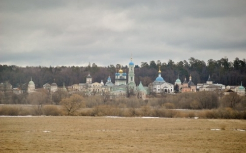Самый известный вид на монастырь Оптина пустынь
