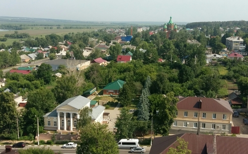 Задонск. Вид с колокольни на город